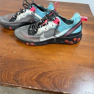 Nike Multicolor Sneakers with Orange Accents